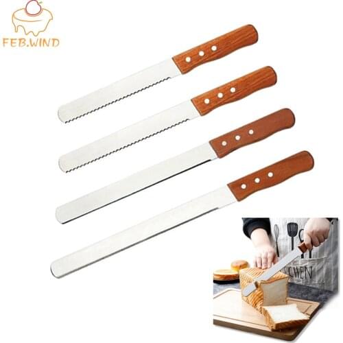 8/10/12/14 Inch Best Serrated Bread Knife Cake Cutting Knife Long Baguette Cutter Stainless Steel Loaf/Bread Slicer/Slicing 0085