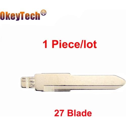 OkeyTech 1Piece/lot 27 Car Key Blade For Mazda M3 M6 M5 Replacement Remote Universal Metal KD Keydiy No.27 Uncut Blank Blade