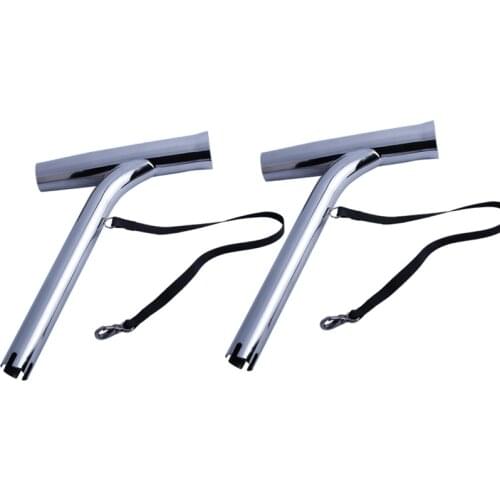 Fishing Accessories 2X Highly Polished Stainless Outrigger Stylish Fishing Rod Holder