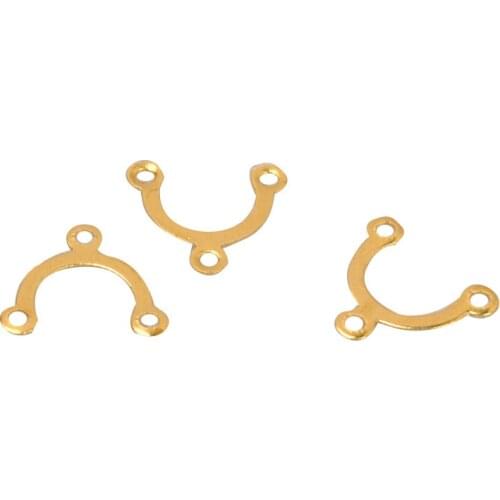 SEA MEW 1000 PCS Metal Raw Brass Earrings Pendants Connector Charm For Jewelry Making