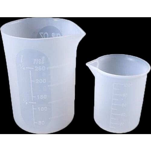 1000ml Silicone Measuring Cups Visible Semipermeable Dual Scale Food Grade Silicone Milk Cup Cooking Tools Kitchen Tools