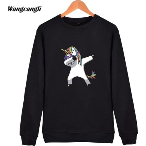Unicorn Printed Hoodies Sweatshirt Men/Women harajuku crewneck Hoodie Sweatshirts Kawaii Cartoon Tracksuit Tops Casual Clothes