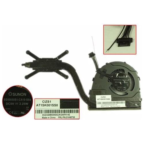 SUNON ThinkPad Yoga 260 P/N: 01HW758 DC 5V 2.25W Heatsink Fan