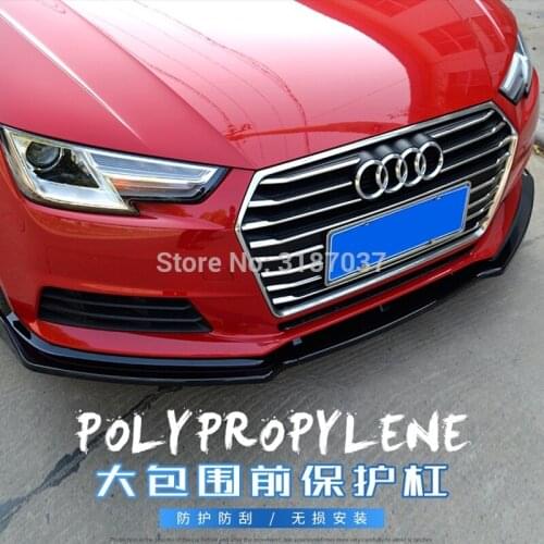 For AUDI A4 Rear spoiler ABS Rear front Bumper Diffuser Bumpers Protector For AUDI A4 Body kit bumper rear lip rear spoiler