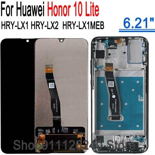1080*2340 AAA Quality LCD With Touch Screen For HUAWEI Honor 10 Lite Lcd Display Screen Frame For Honor10Lite HRY-LX1 LX2 LX1MEB