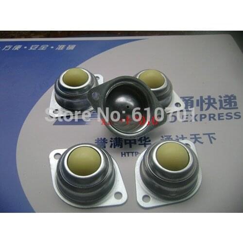 5Pcs or 10Pcs Dia 5/8'' 15.875mm CY-15A 10kg Nylon Ball Metal Transfer Bearing Unit Conveyor Roller Wheels Flange
