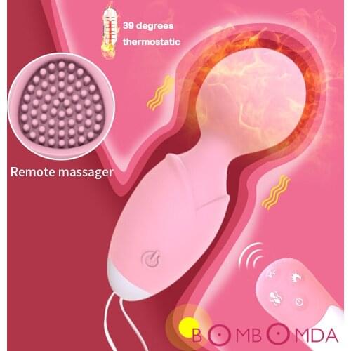 10 Speed Dual Vibrator for Women Clitoris Stimulator Wearable Remote Control Heating Vibrating Eggs Female Masturbate Adult Toy