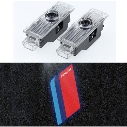 2x Car Door Shadow Logo Projector Welcome Lights For BMW 1 3 5 6 7 X1 X3 X5 X6 Z E81 E83 E87 E60 E61 E70 E71 E90 E91 F10 F20 F30