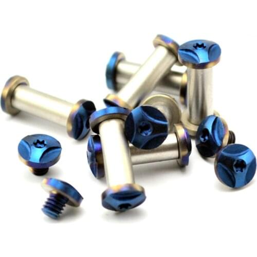 2 Pieces Roasting Blue Screw for Diy Knife Making Material Knife Handle Screw 20 Size for Straight Folding Knife