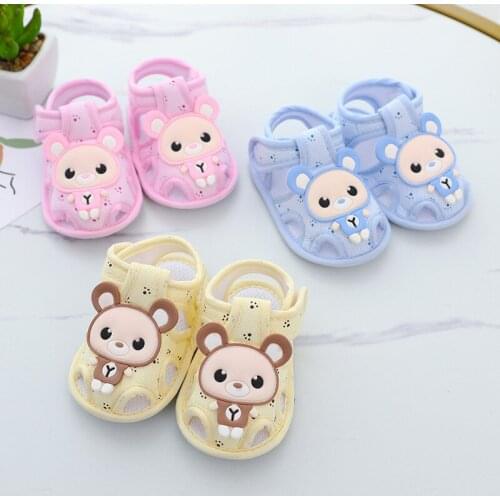 2021 Jizha Toddler Infant Kids Baby Girl Summer Sandals Cute Casual Princess Sandals Cartoon Soft Sandals Boy First Walkers0-12M