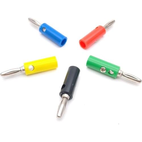 5 Color 20pcs 4MM Banana Plug JACK Binding Post Use For Banana Power Outlet Test Probe
