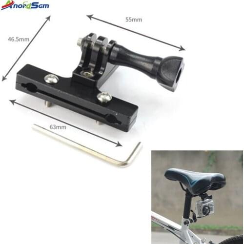 Anordsem Accessories Bicycle Saddle Rail Seat Lock Mount Adapter with Screw for Gopro Hero2018 Hero6 5 3 3+ 4 Camera SJ4000