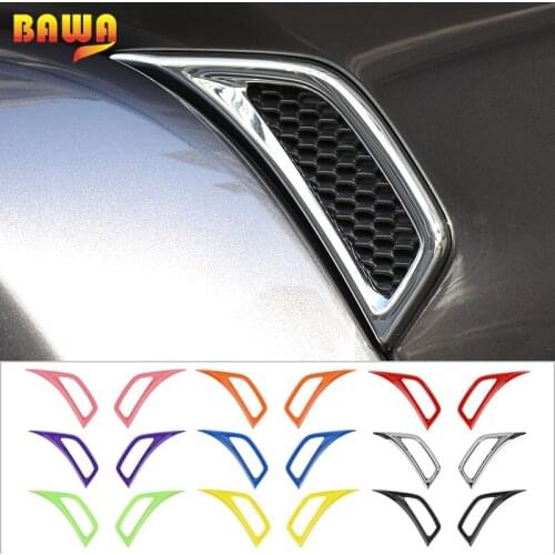 BAWA For Jeep Wrangler JL 2018 Up Car Air Outlet Decoration Stickers Leaf Plate Accessories For Jeep Wrangler JL 2019 2020 2021