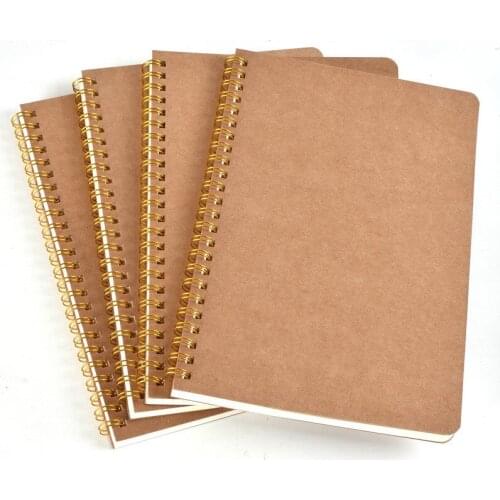 B5 Khaki Sketchbook Notebook Journal Kraft Grid Dot Blank Daily Planner Book Time Management Planner School Supplies Stationery