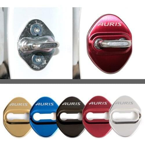 Door Lock Cover sticker case for Toyota Auris 2007 2008 2017 Stickers Accessories Car-Styling