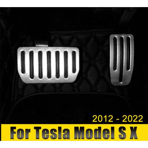 For Tesla Model S Model X 2014-2016 2017 2018 2019 AT Accelerator Brake Pedal Footrest Pedals Cover Case Pads Trim Accessories