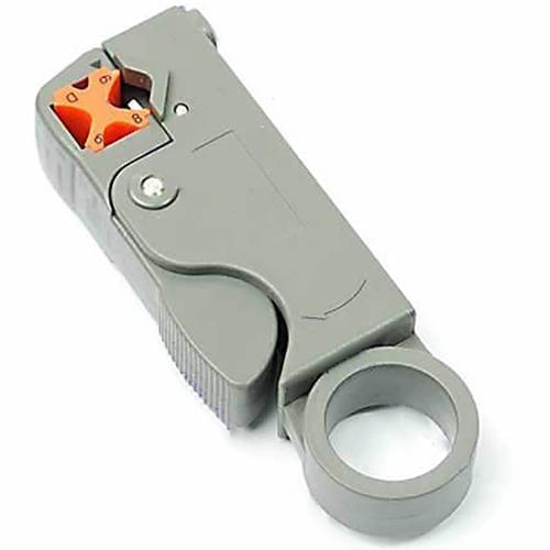 Double Blades Rotary Coaxial Cable Cutter Tool RG59 RG6 Stripper Stripping Tool