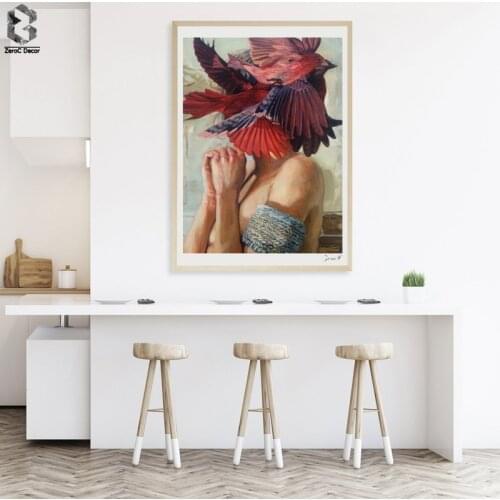 Renaissance Oil Painting Art Prints and Posters on Canvas Wall Art Pictures Girl Portrait For Living Room Europe Decoration