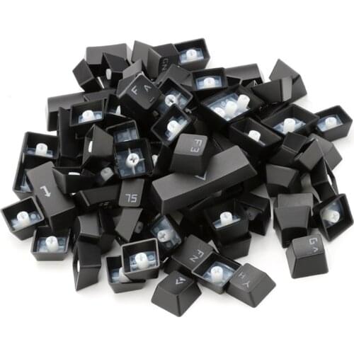 D7YC Russian Keycaps Silicone Backlight 87 Keys Full Set 1.5U 1.75U 2U Shift 6.25U Spacebar For FH60 GK61 -87Keys