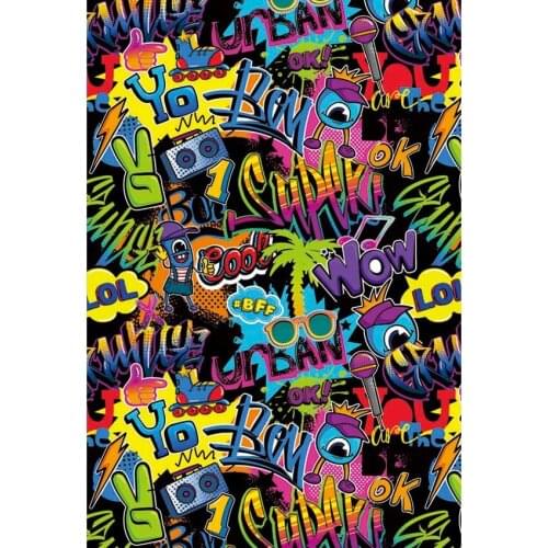 Comic doodle photo background vinyl fotografia graffiti photographic Backdrop for Photo studio Backdrop Props fotografia G-428