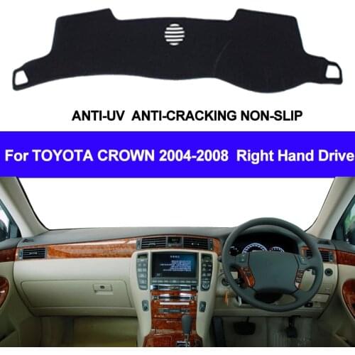 Car Dashboard Cover Dash Mat For Toyota Crown 2004 2005 2006 2007 2008 Auto Sun Shade Mat Pad Carpet DashBoard Car Styling