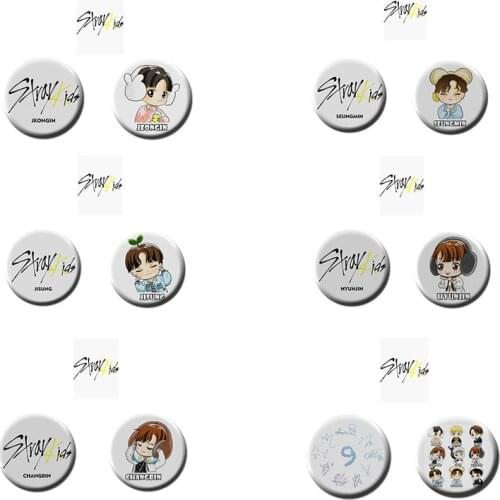 KPOP STRAY KIDS Badge Cartoon Badge Brooch Fang Can Li Minhao Xu Zhangbin Jewelry Accessories Star Peripheral