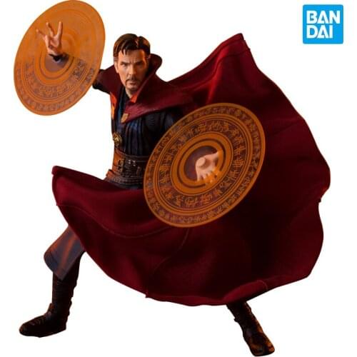 Bandai Spirits Marvel The Avengers Infinity War Doctor Strange Battle On Titan Edition Shf Dolls Action Figure Model Kids Toys
