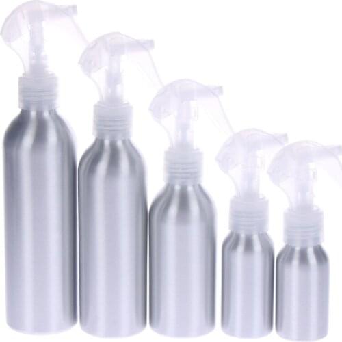 Makeup Aluminum Bottles Refillable Mouse Spray Gun Mist Atomizer Empty Travel Container 30ml/40ml/50ml/100ml/120ml