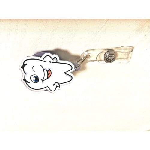 Cute Retractable Badge Dentist nurse Holder Reel Student Nurse Exhibition ID Enfermera Name Card Badge Holder Office Stationery