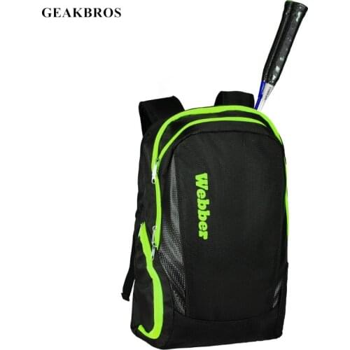 Multi-functional Racket Bag Badminton Tennis Backpack Sports Fitness Gym Bag With Independent Shoes Storage Racquet Bag Carrier