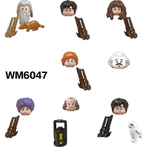 Single Sale Dumbledore Hermione Hogwarts Quirrell Filch Building Block Compatible Small Figures Toys For Kids Gift WM6047