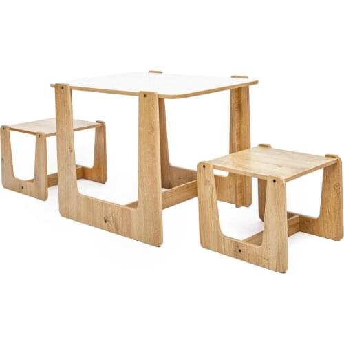2-4 Age Crane Montessori Kids Table and Chair Set Toddler Stool Children Furniture Kids Desk Study Table Play Cute Desk Chair