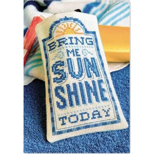 Sun shine bag cross stitch package still life 18ct 14ct 11ct cloth cotton thread embroidery DIY handmade needlework