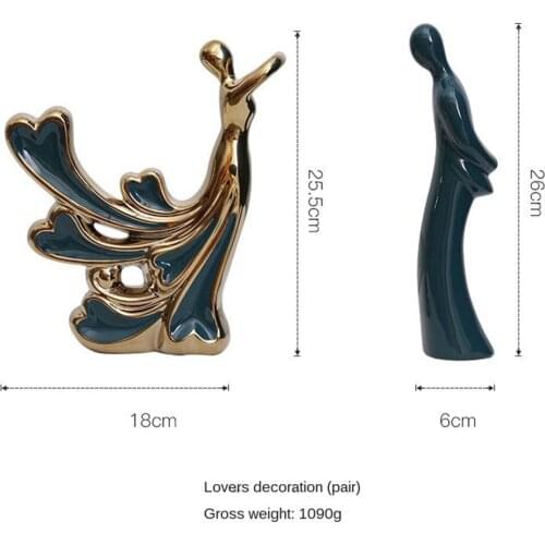 Premium Tabletop Sculpture Affectionate Wedding Desktop Decoration Artwork Lover