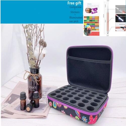 Butterfly printing 15ml multifunctional suitable for doterra essential oil bottle storage bag portable travel liquid packaging