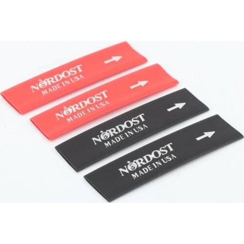 Nordost 5-8mm Thick High-Quality Black/Red Insulating Heat Shrinkable Tube Fever Audio DIY Speaker Wire Shrink Tube