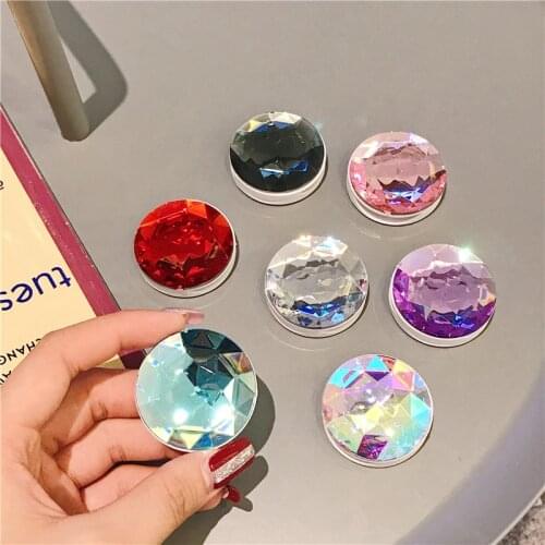 Universal Phone Holder Colorful 3D Gem Ring Expanding Stand Finger Bracket Base Finger Top Support Mobile Phone Stand