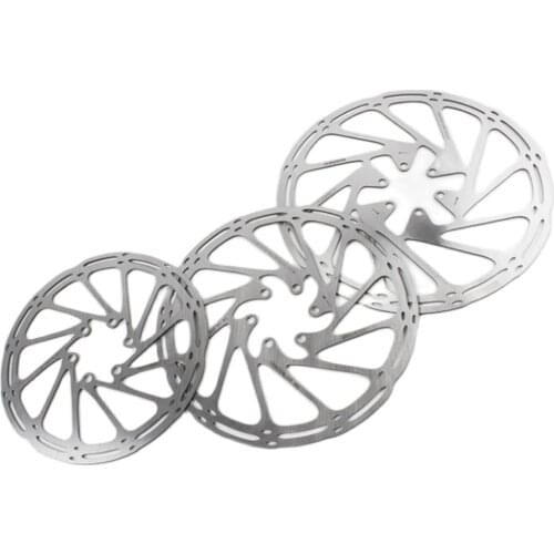 Bicycle Disc Brake Centerline Mountain Bike 160/180/203mm 6 Bolt with Screws Stainless Steel Bike Accessories