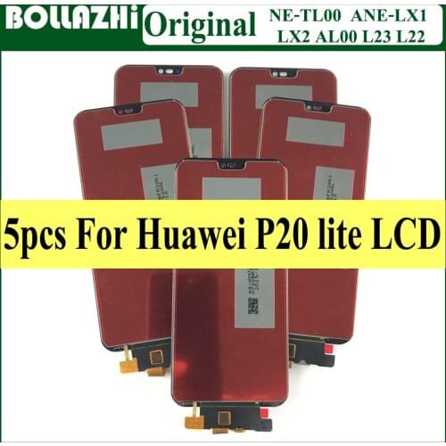 Lot 5 Piece AAA Quality LCD For HUAWEI P20 Lite Lcd Display Screen For HUAWEI P20 Lite ANE-LX1 ANE-LX3 Nova 3e
