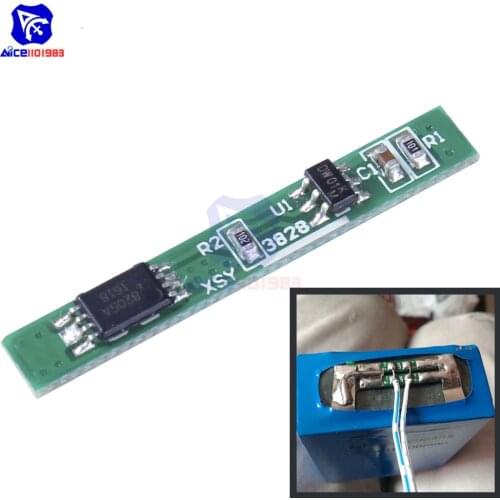 1S 3.7V 2.5A 18650 Lithium Battery Protection Board BMS PCM PCB Polymer Super Charge Discharge Lithium Ion Protection Module
