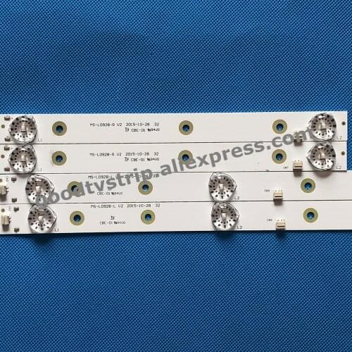 4PCS LED Backlight strip lamp For AKAI AKTV3221 D32-0A35 LED32HD340 MS-L0928-L/R V2 HV320WHB-N80 21ED300A A4 M192 TA C 0X E32F