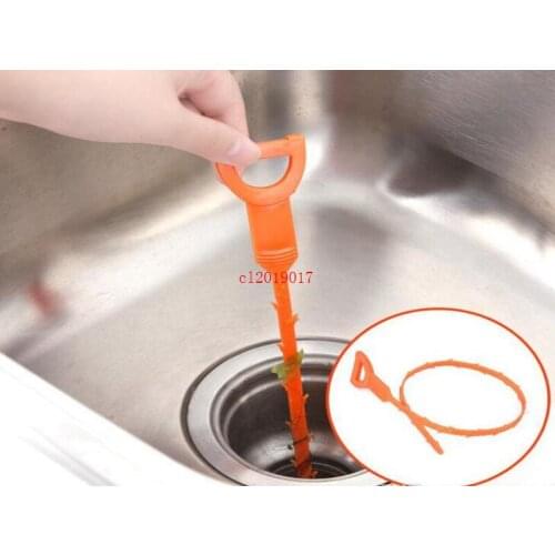 52cm Snake Drain Weasel Hair Clog Tool Starter Kit for Drain Cleaning Household Cleaning Tools With Opp Package