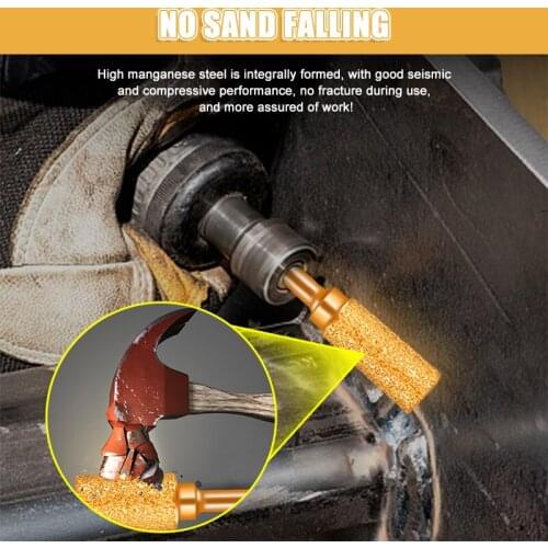 Diamond Coated Burr Chainsaws Sharpener Stone File Chainsaws Sharpening Carving Sharpening Abrasive Tool Head for Grinders