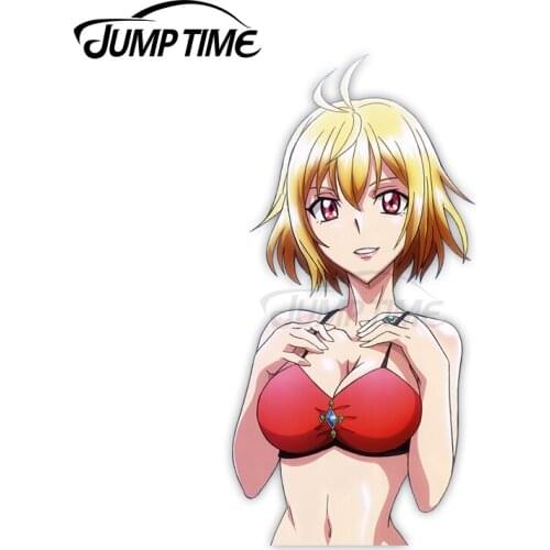 Jump Time Cross Ange Angelise Ikaruga Misurugi 6.4 Anime Sexy Girl Vinyl Decal Waifu Car sticker