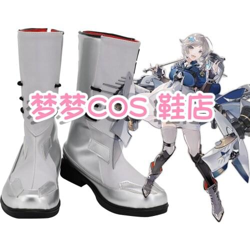 Azur Lane USS Seattle Cosplay Boots Leather Shoes Custom Made Any Size For Unisex Halloween Party Props