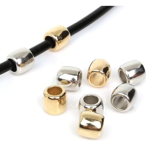 30pcs CCB Big Hole Beads Acrylic Beads Plastic Beads European Loose Spacer Beads For Jewelry Making Bracelet DIY