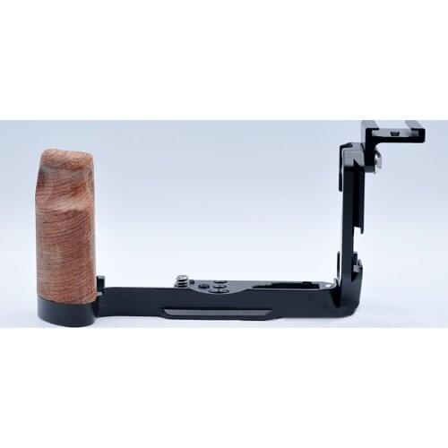 Type Quick Release Plate Solid Wood Handle L Hot Shoe Extension Spare Parts For Fuji X-A7 Camera