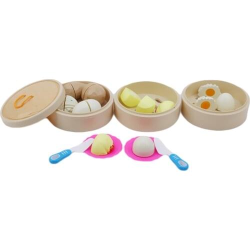 Children Cut Fruits Toys House Kitchen Group Combine Vegetables Baby Boy Girl Earnestly Steamed Stuffed Bun Cut Music Suit