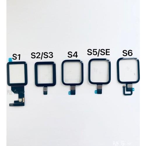 38mm 42mm 44mm Touch Screen Digitizer For Watch Series 2 3 4 5 6 S3 S4 LCD Front Glass Sensor Outer Panel Cover With Flex Cable