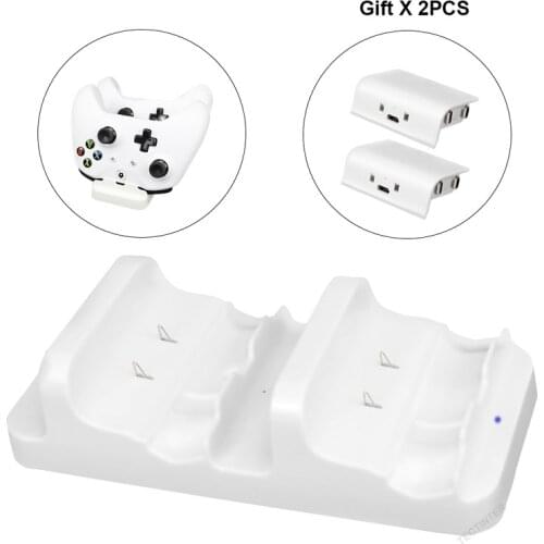 Dual Charger For XBox One Slim/X Controller Gamepad Battery Charger Joystick Charging base Dock Station Stand Gaming Accessories